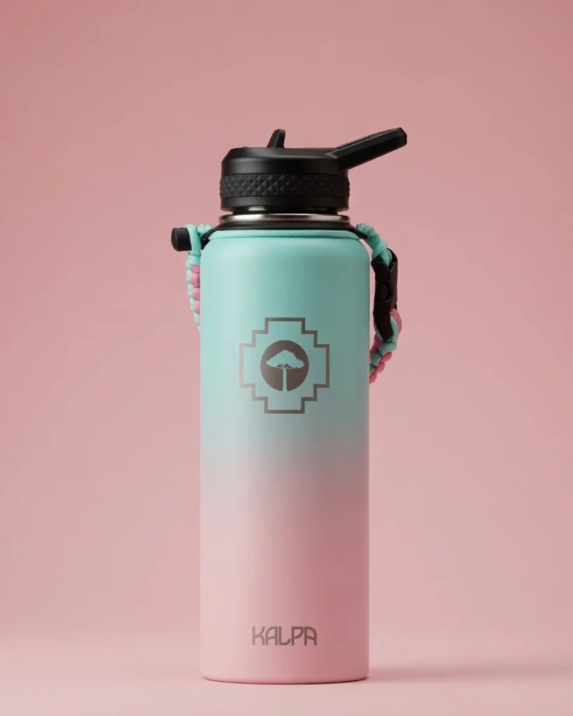 Botella Termica KALPA 1.2L — Kit Completo Incluido Celeste